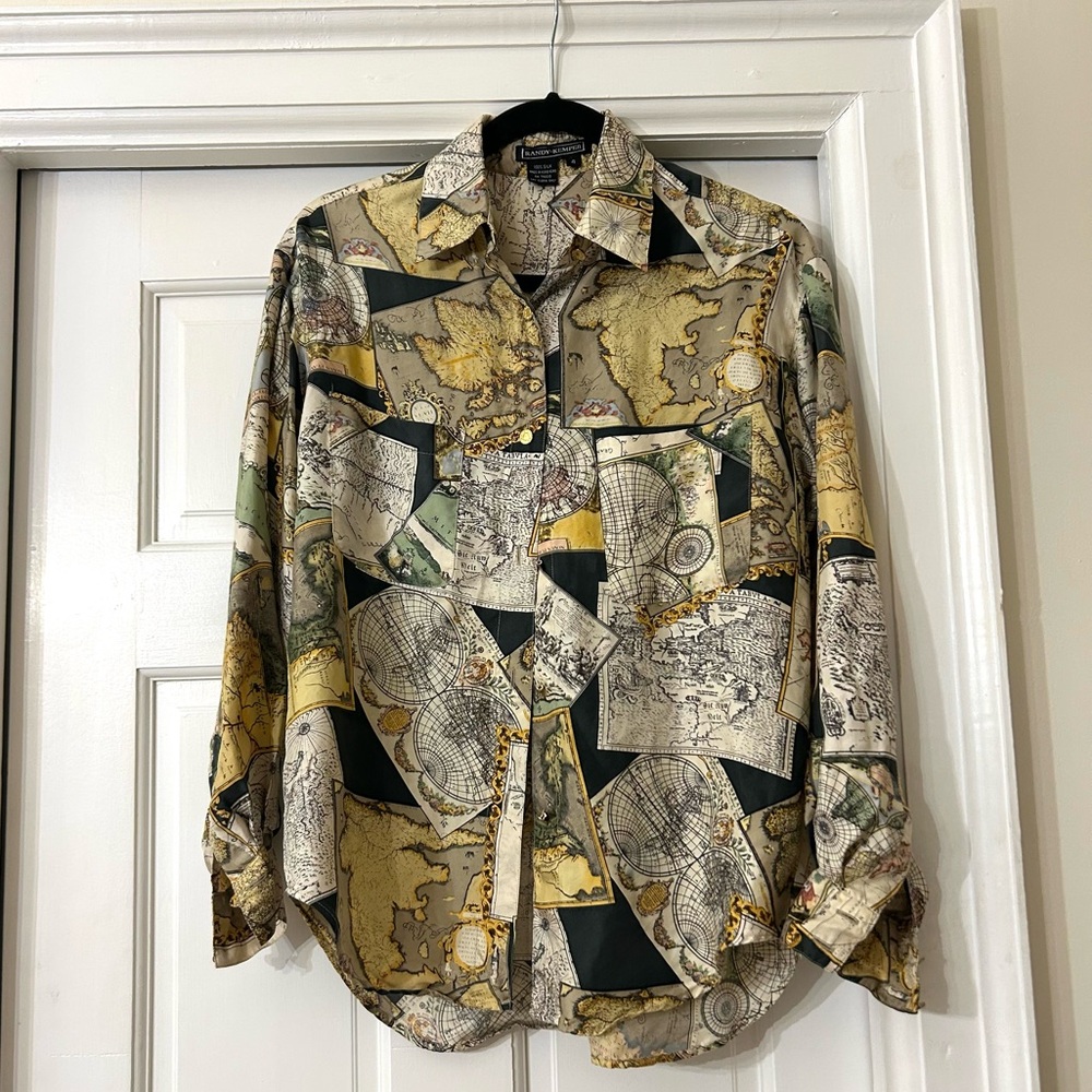 Randy Kemper 100% silk blouse